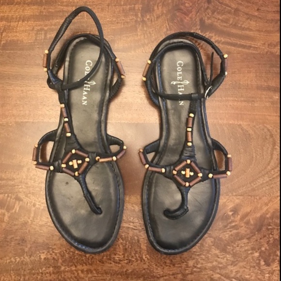 Cole Haan 🌴 Larissa Beaded Leather Sandals 9 - Picture 4 of 4